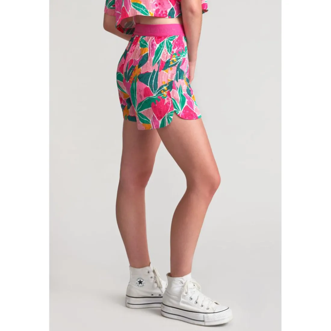 Short fille TRILLEGI fuchsia Nia en viscose
