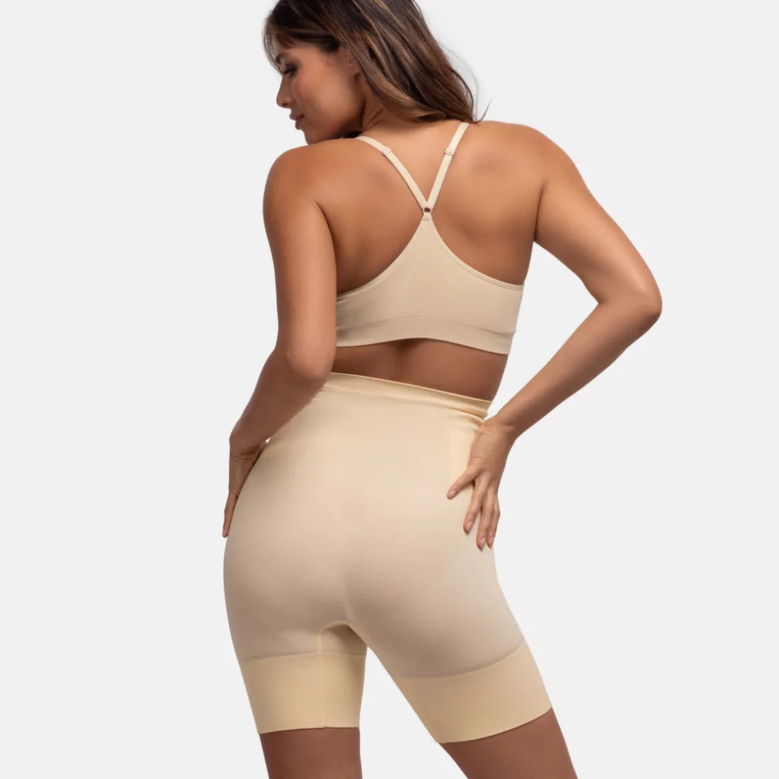 Short gainant beige