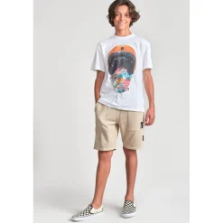 Short garçon NARCIBO beige en coton