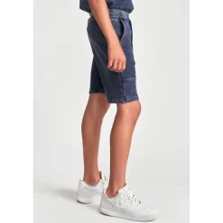 Short garçon POPBO bleu en coton