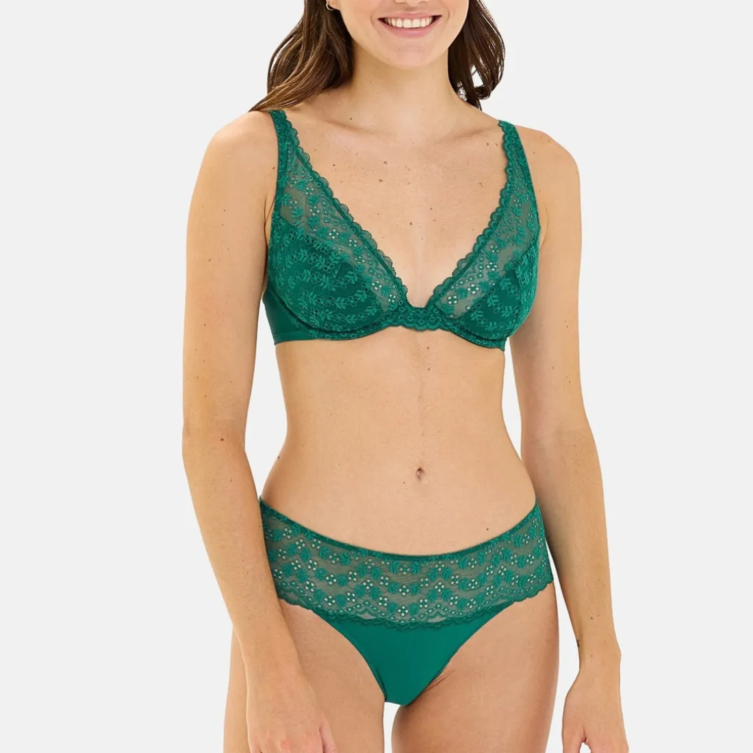 Shorty Angélique - vert sapin