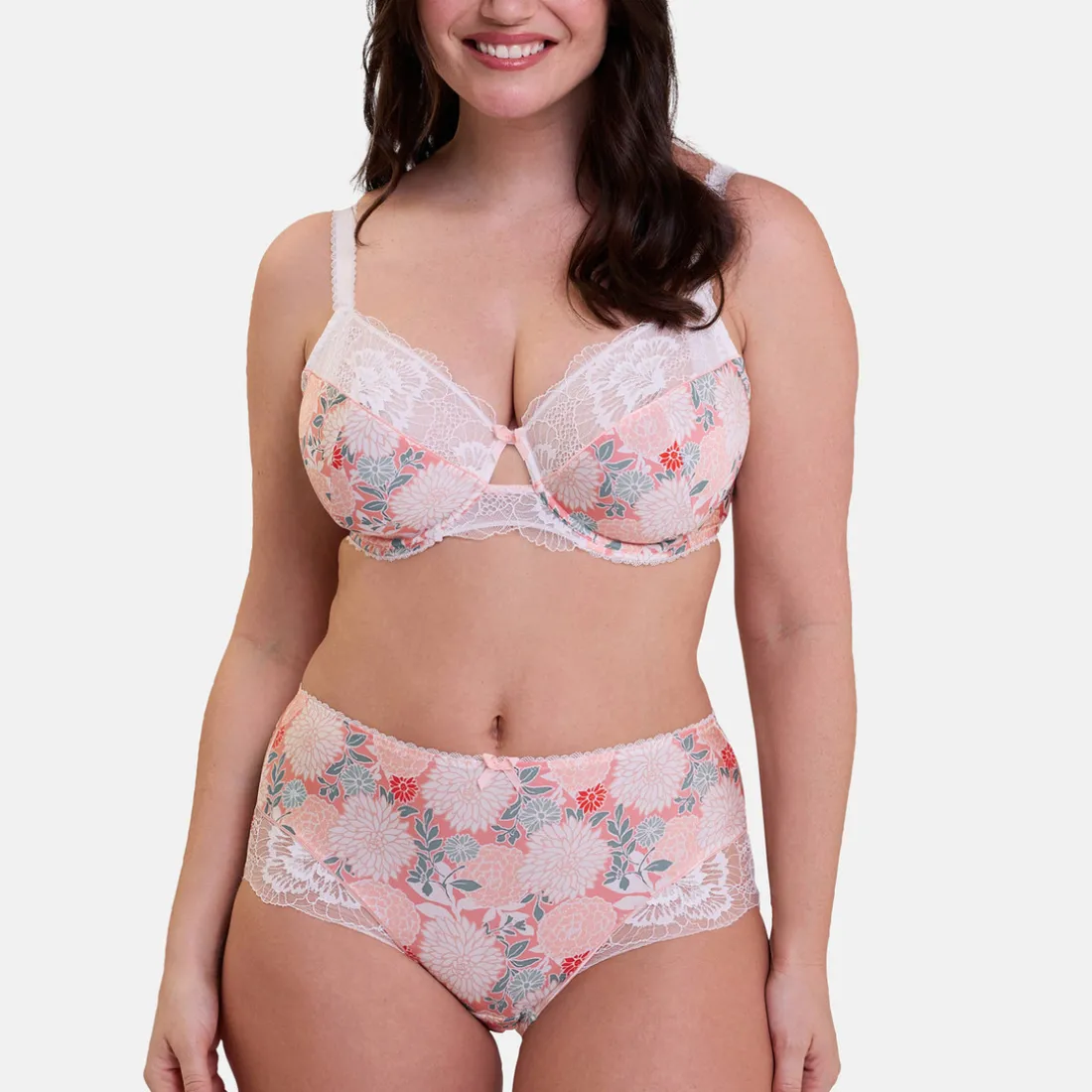 Shorty Aurélie - rose multicolore