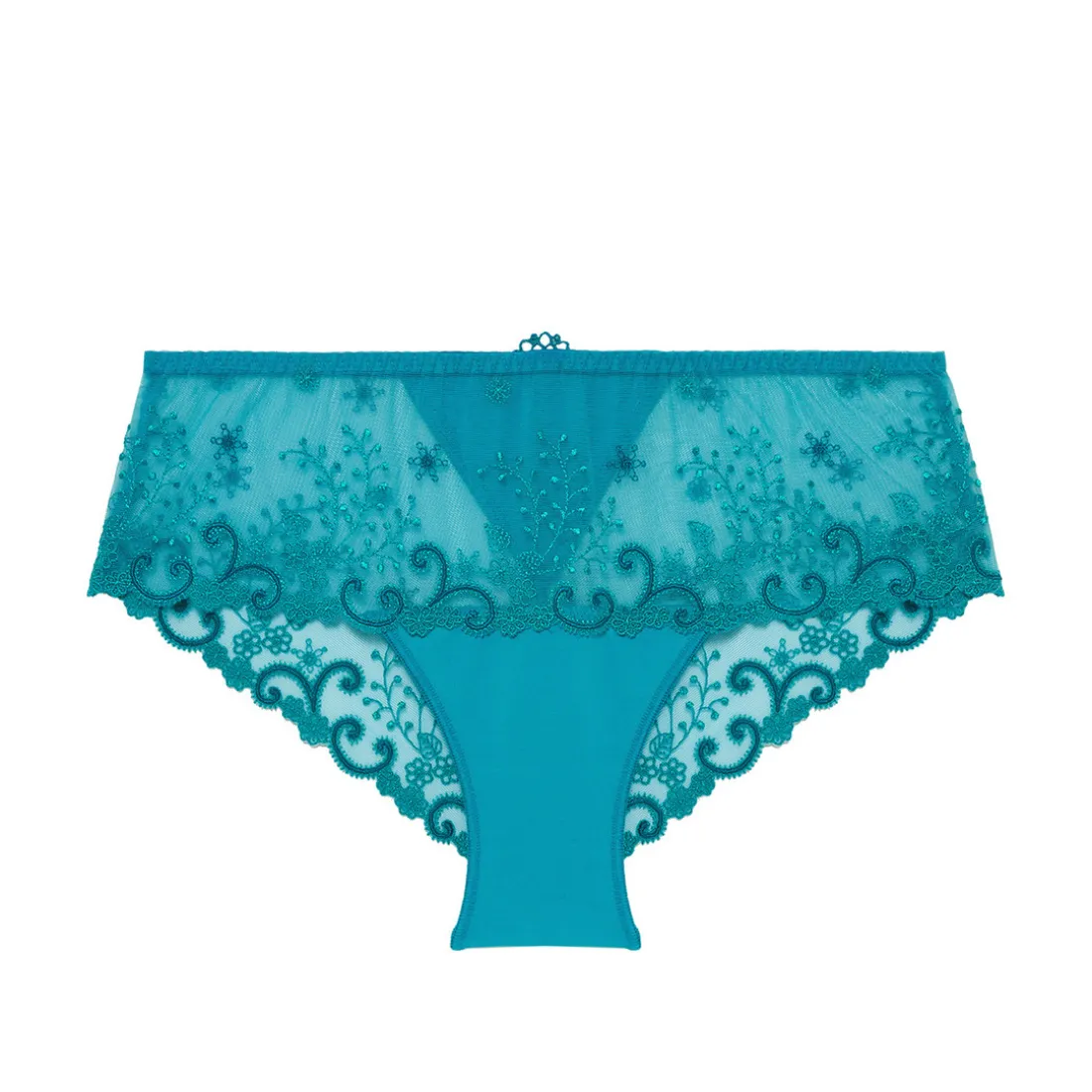 Shorty avec dentelle - Bleu