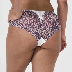 Shorty Blanc imprimé multicolore
