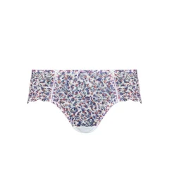 Shorty Blanc imprimé multicolore