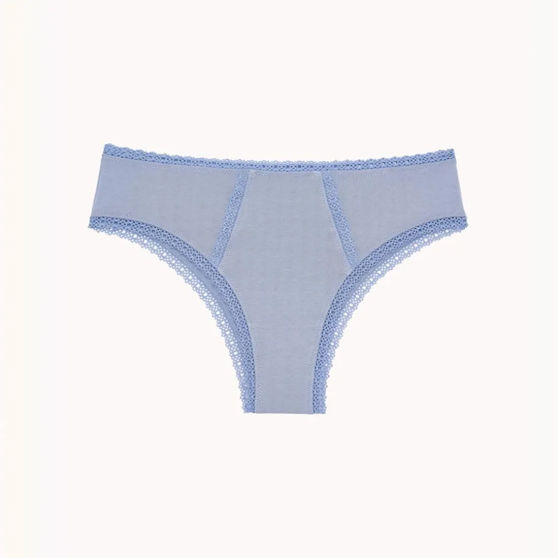Shorty bleu en coton