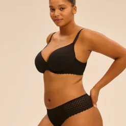 Shorty échancré Noir