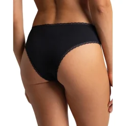 Shorty Charlotte noir en coton