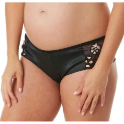 Shorty de grossesse noir Cache Coeur Lingerie