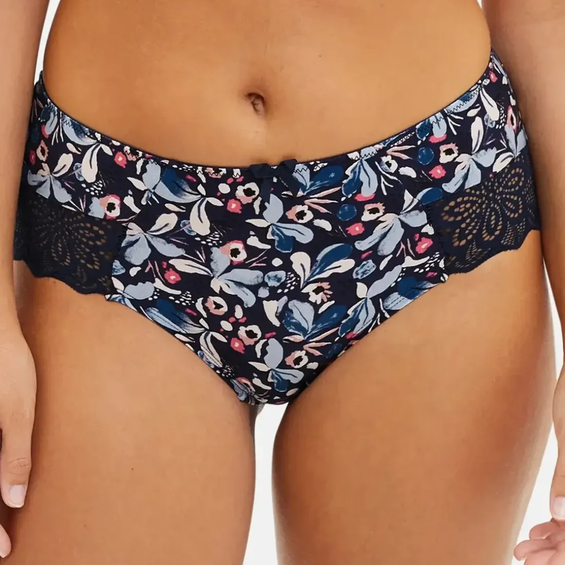 Shorty en coton biologique bleu