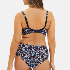 Shorty en coton biologique bleu