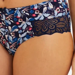 Shorty en coton biologique bleu