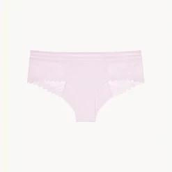 Shorty en dentelle graphique - Lilas