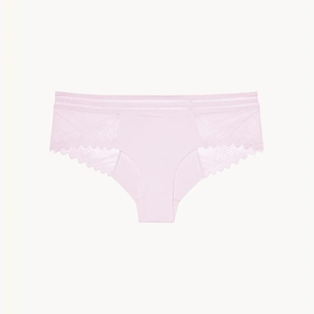 Shorty en dentelle graphique - Lilas