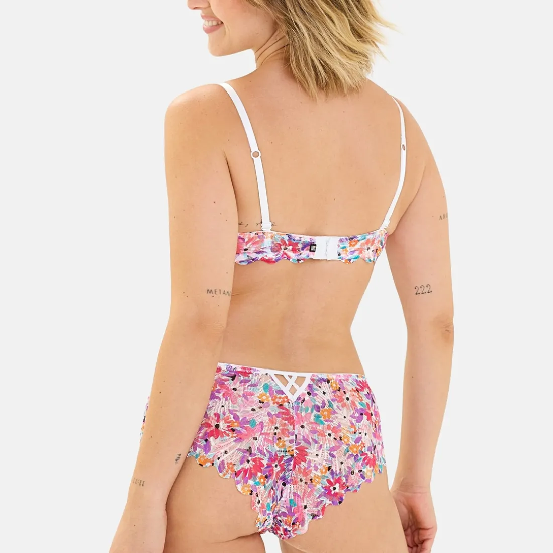 Shorty Gracieuse Pop multicolore rose