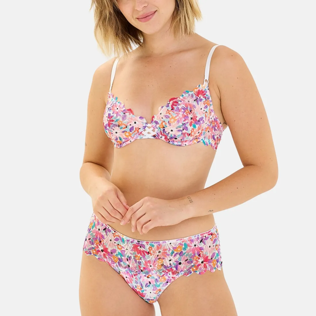 Shorty Gracieuse Pop multicolore rose