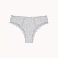 Shorty gris en coton