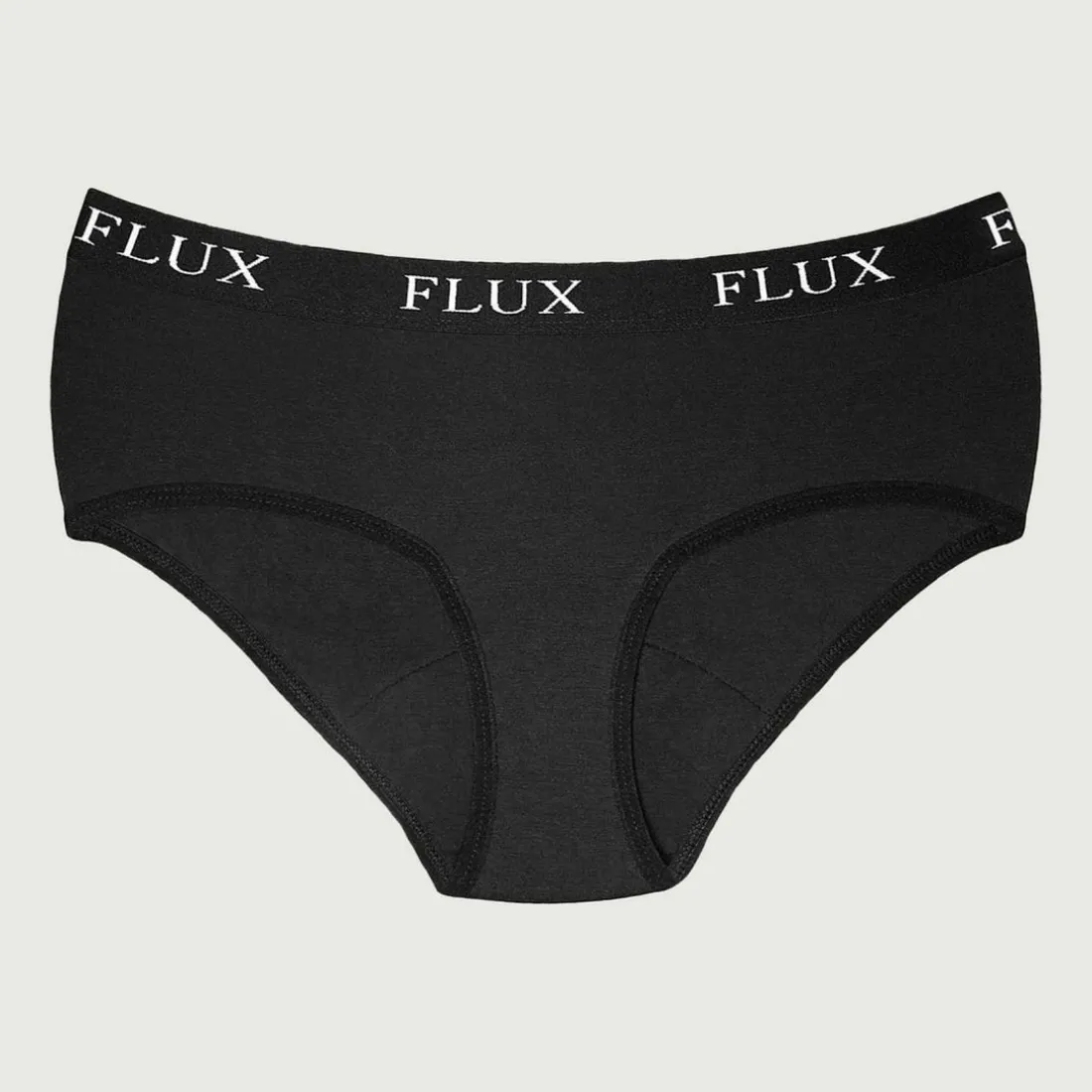 Shorty Menstruel flux moyen et abondant Flux Undies noir