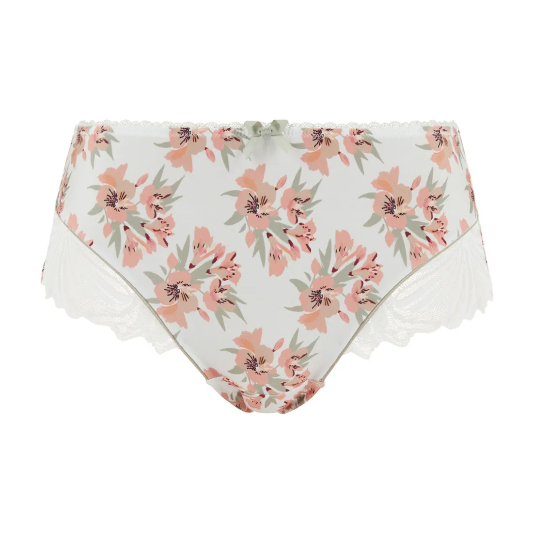 Shorty Oriane Bouquets Blanc & Vert