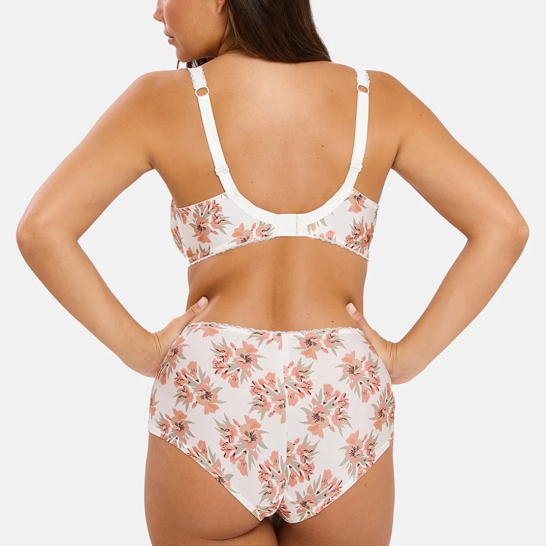 Shorty Oriane Bouquets Blanc & Vert
