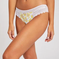 Shorty string blanc Tina