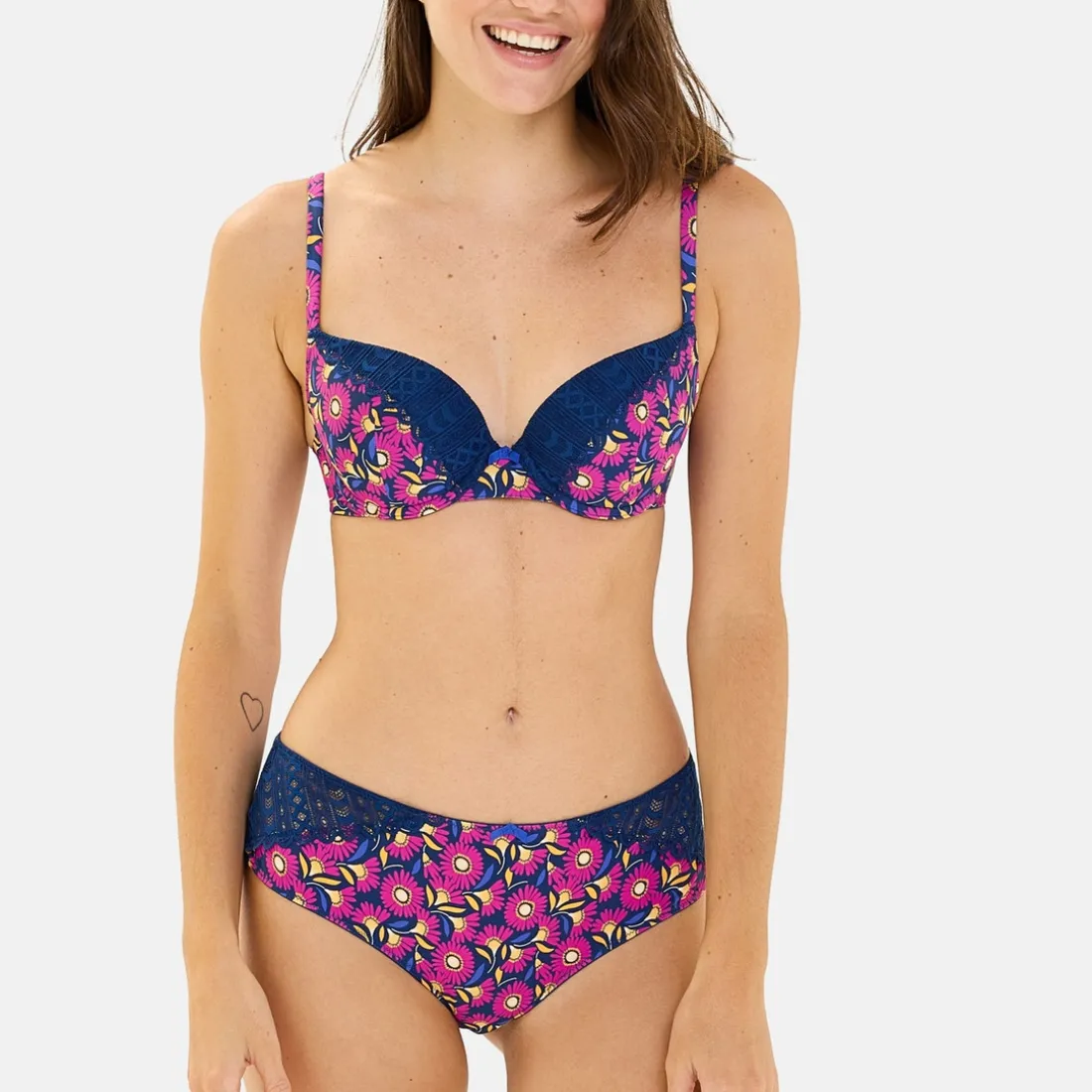Shorty Talentueuse - Bleu Rose foncé