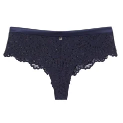 Shorty tanga bleu marine Ipomée