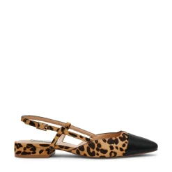 Slingback Belinda-L en cuir leopard