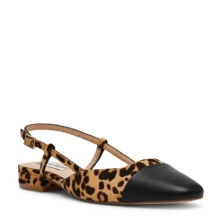 Slingback Belinda-L en cuir leopard