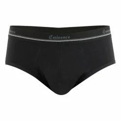 Slip absorbant Sérénité noir en coton pour homme