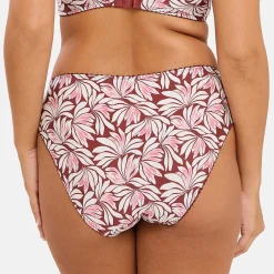 Slip Amélie Print Imprimé Floral Rouge Cabernet