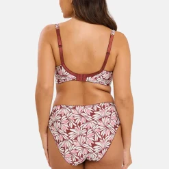 Slip Amélie Print Imprimé Floral Rouge Cabernet