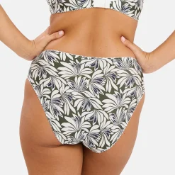 Slip Amélie Print Imprimé Floral Vert Thym