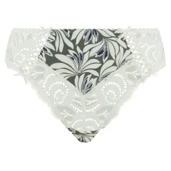 Slip Amélie Print Imprimé Floral Vert Thym
