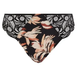Slip Ariane Fantaisy Imprimé Feuilles & Noir