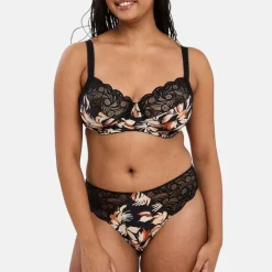 Slip Ariane Fantaisy Imprimé Feuilles & Noir
