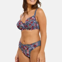 Slip Arum Mosaïc Imprimé Fleurs Givrées multicolore