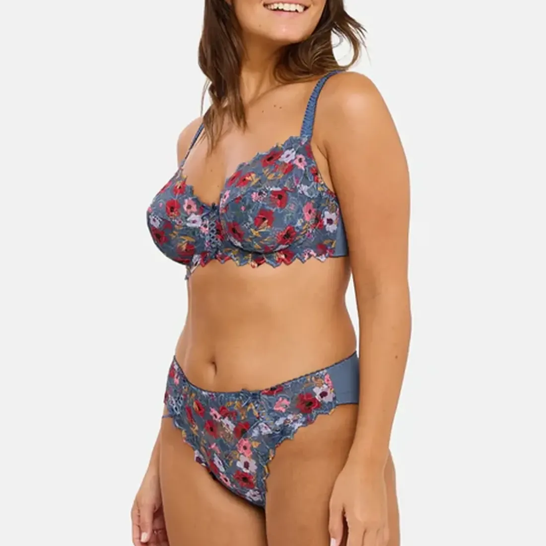 Slip Arum Mosaïc Imprimé Fleurs Givrées multicolore