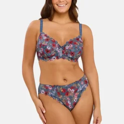 Slip Arum Mosaïc Imprimé Fleurs Givrées multicolore
