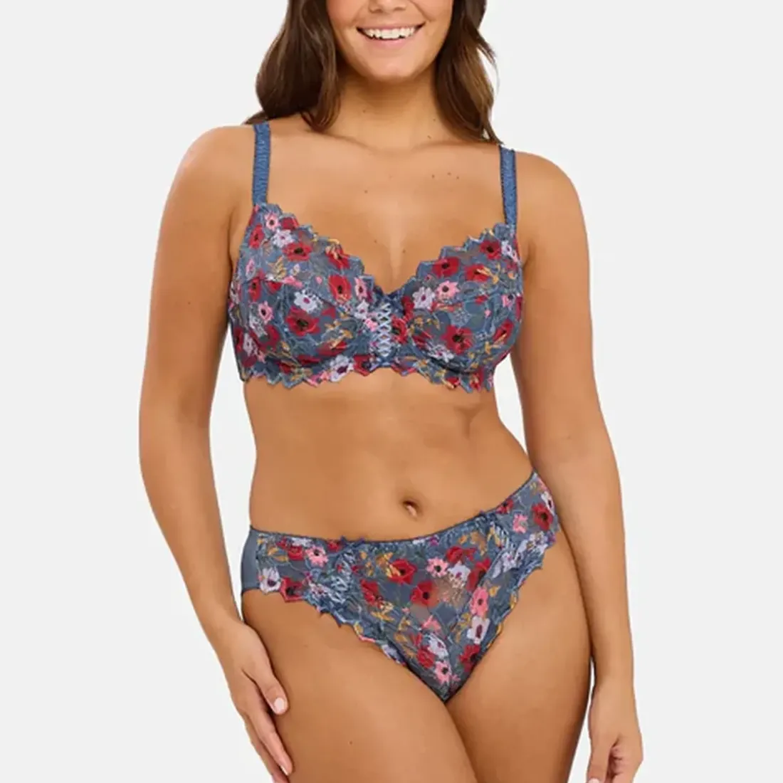 Slip Arum Mosaïc Imprimé Fleurs Givrées multicolore