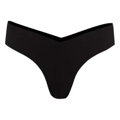 Slip brésilien sans coutures femme Essentiel Athena noir