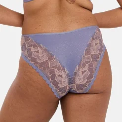 Slip Capucine Gris & Rose Pâle