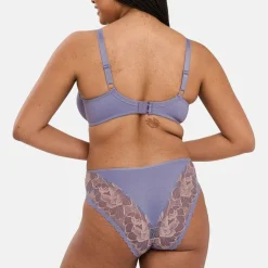Slip Capucine Gris & Rose Pâle