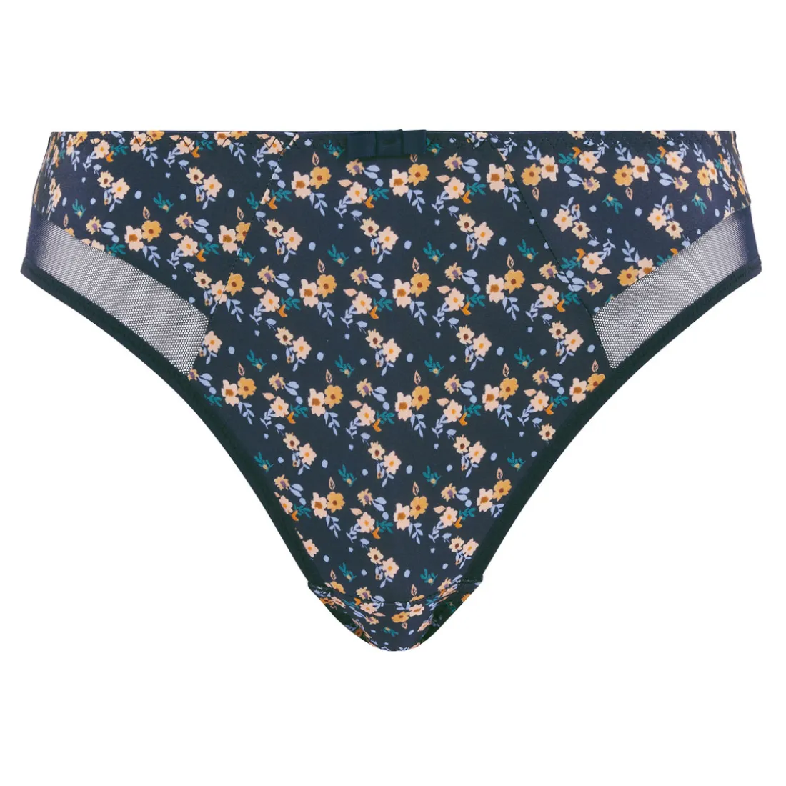 Slip Complice Imprimé Floral Bleu