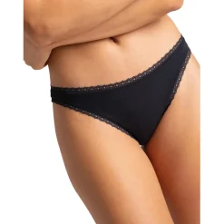 Slip en coton - Noir