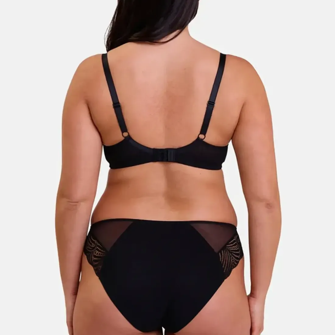 Slip en coton biologique noir