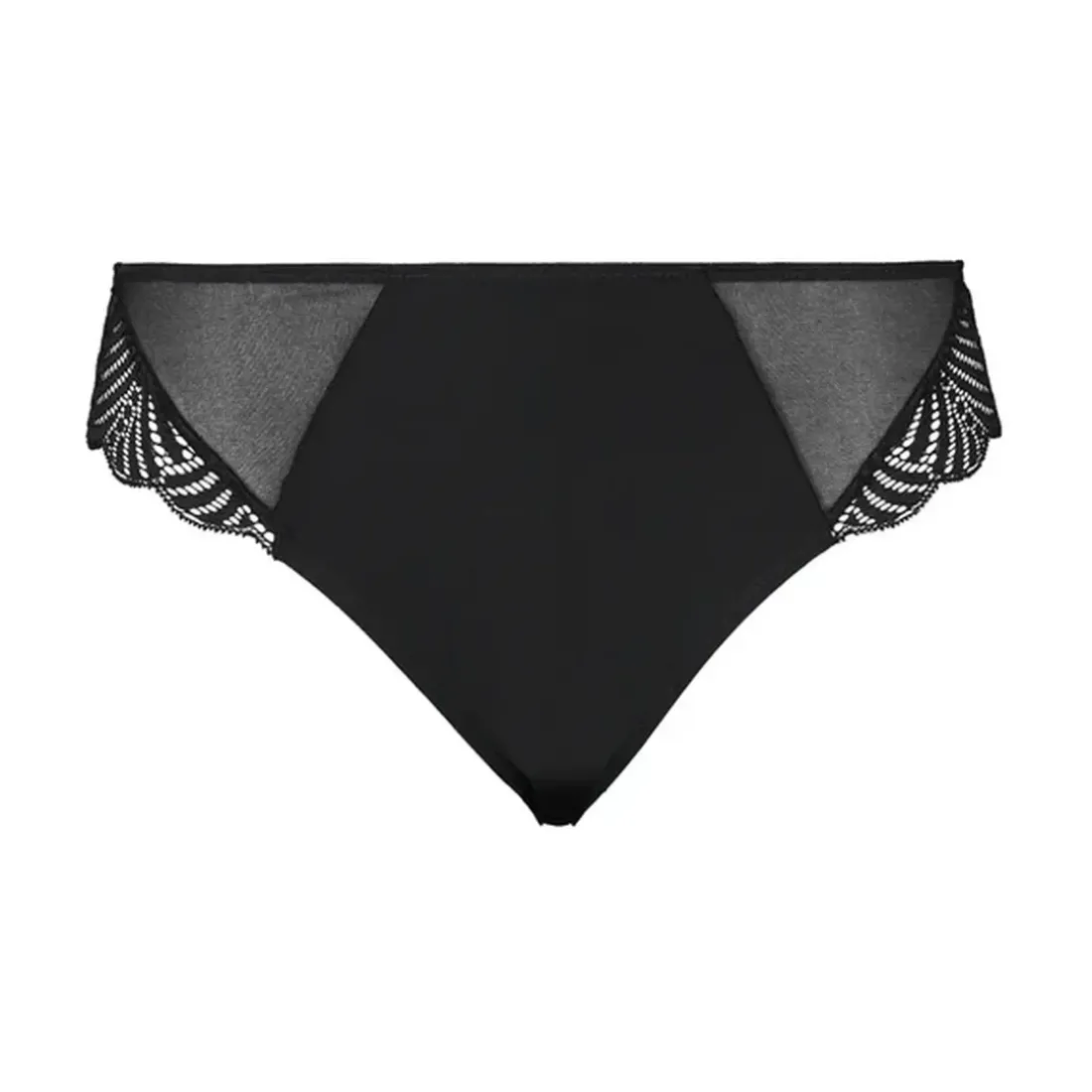 Slip en coton biologique noir