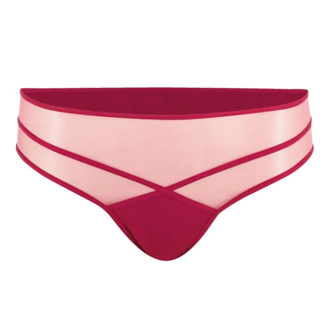 Slip femme Tulle Athena rouge
