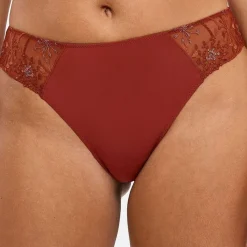 Slip Georgia Multicolore Fond Hénné marron