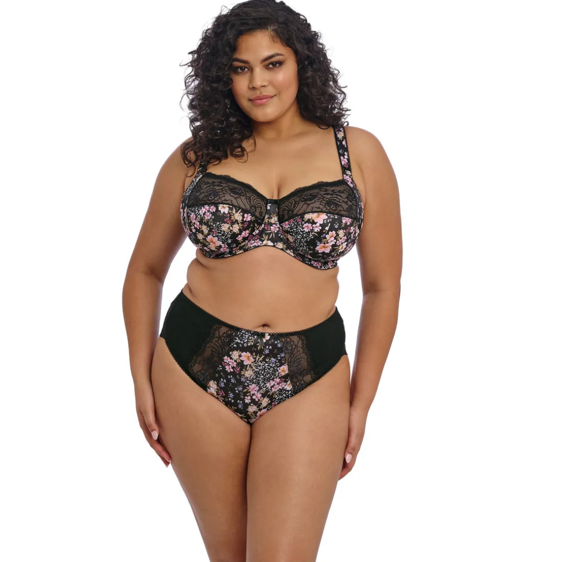 Slip jambe échancrée noir